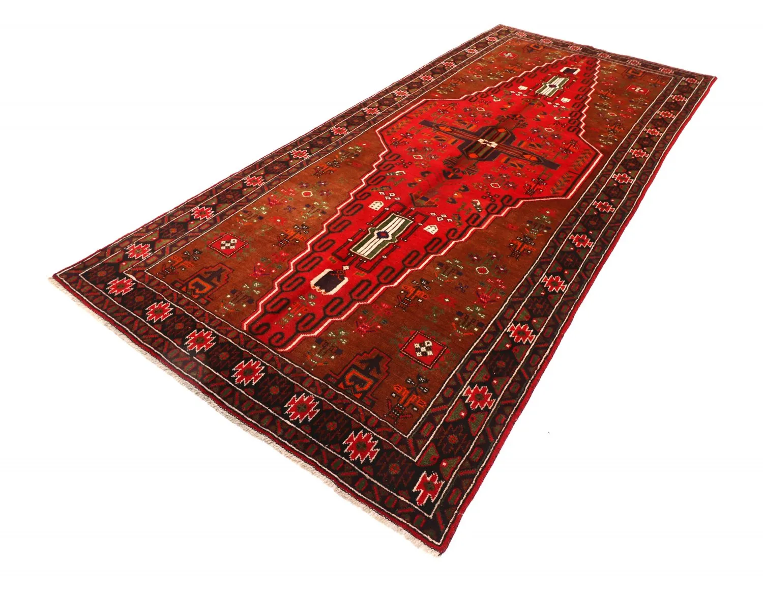 Orientalischer Teppich Hamedan 297 x 131 cm