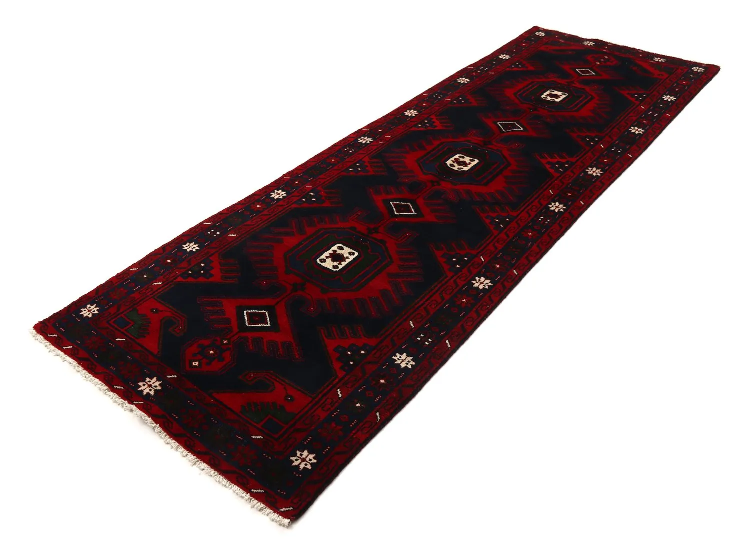 Orientalischer Teppich Hamedan 308 x 102 cm