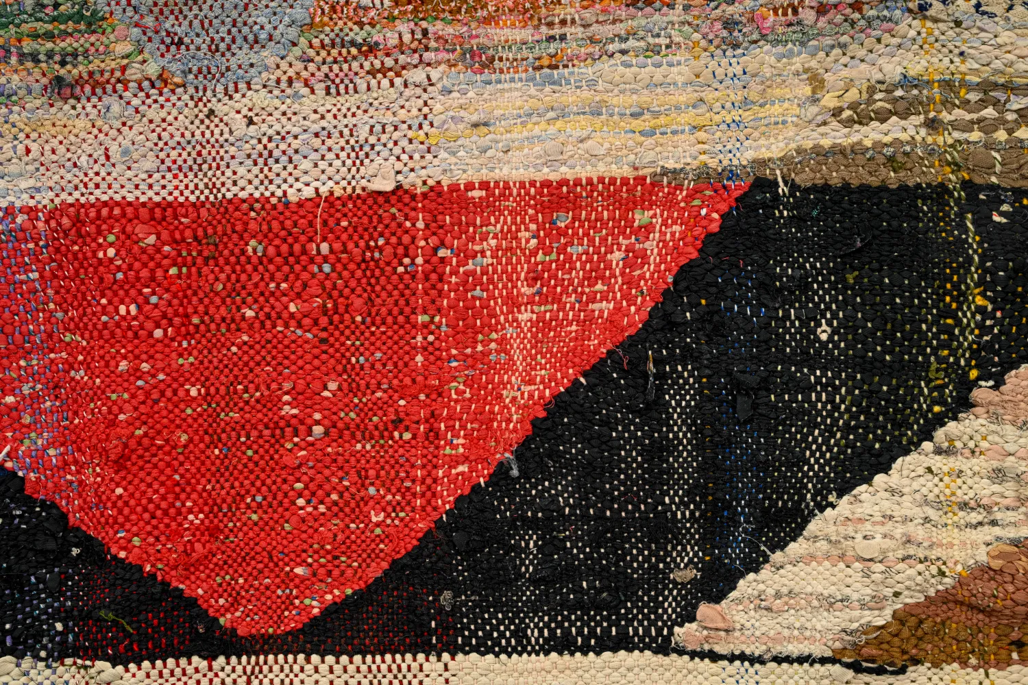 Marockansk Boucherouite-matta 165 x 350 cm