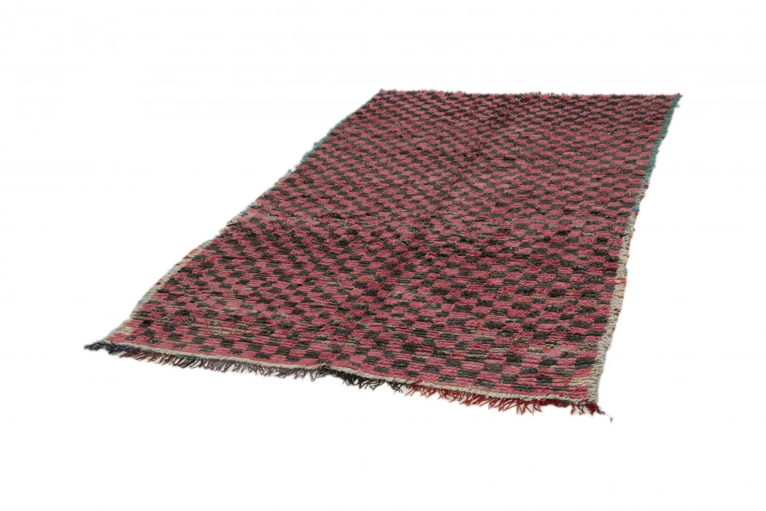 Marokkanische Berber Teppich Boucherouite 230 x 140 cm