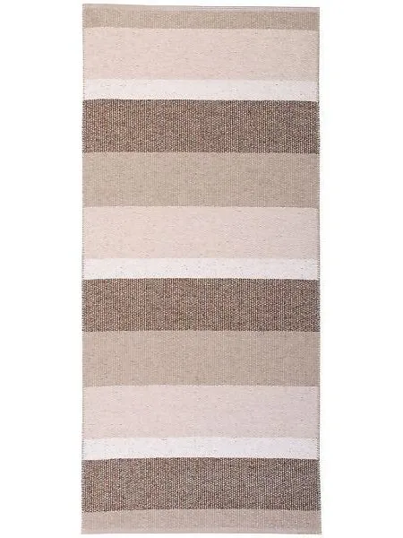 Kunststoffteppiche - Der Horred-Teppich Block metallic (beige)