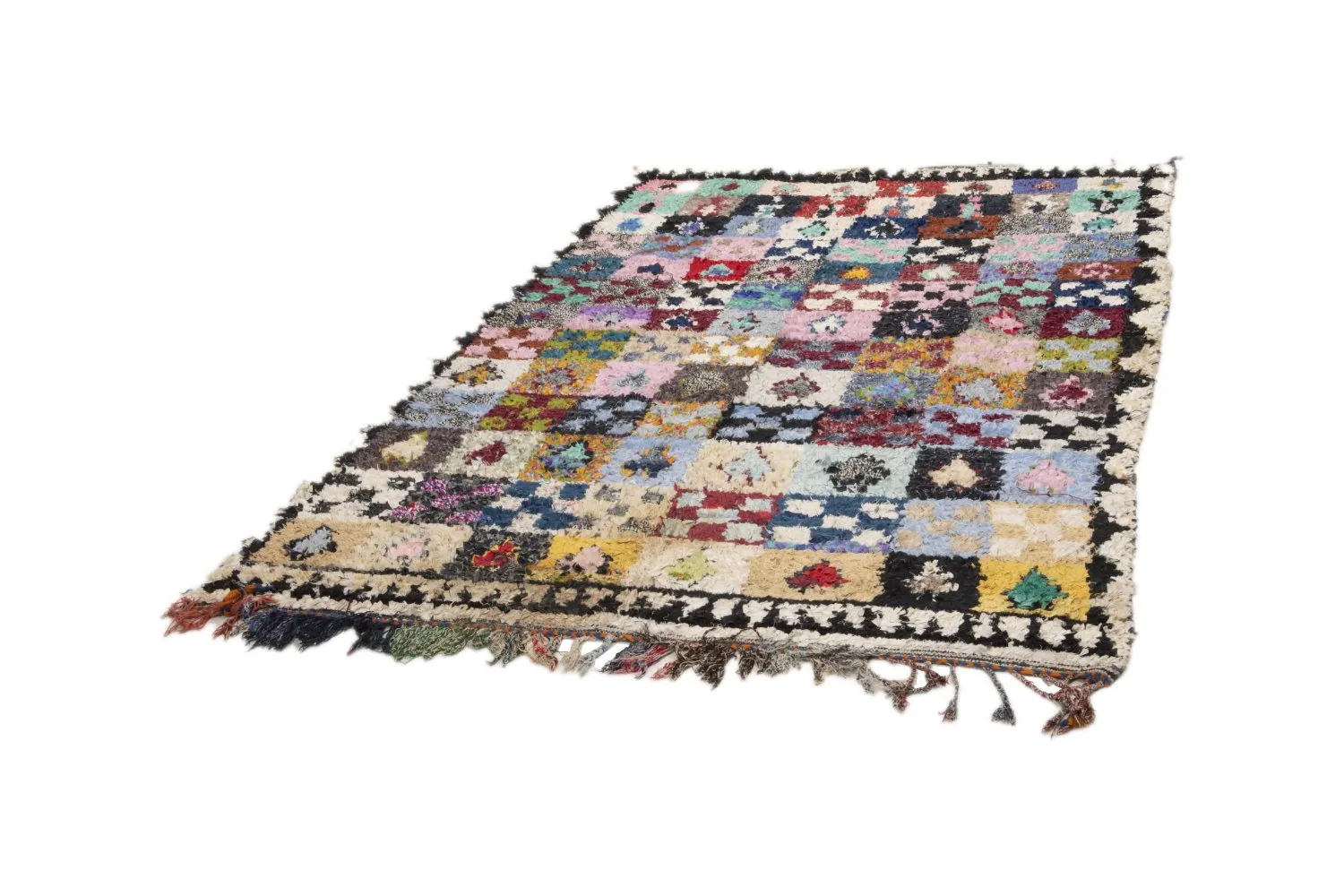 Marokkanischer Berber Teppich Boucherouite 250 x 165 cm