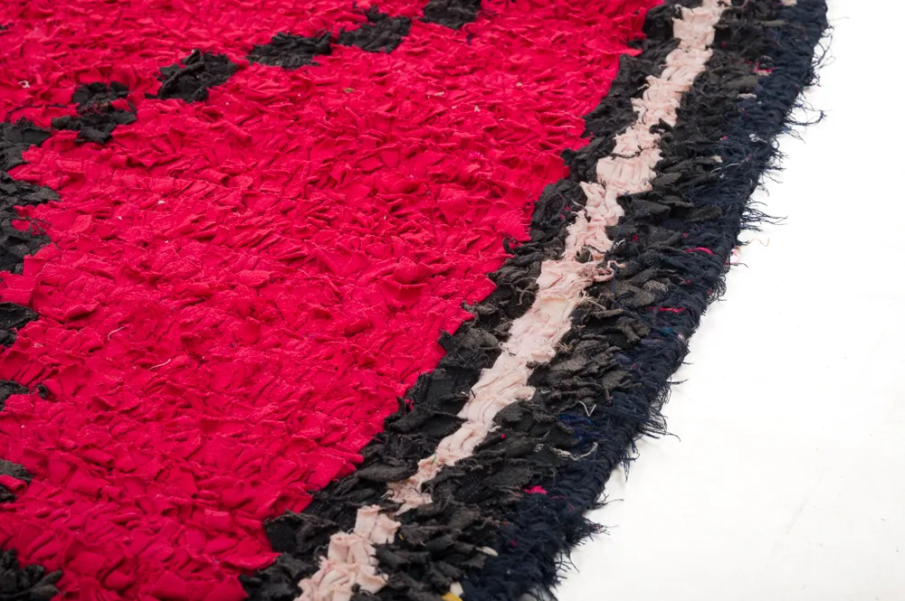 Marokkanischer Berber Teppich Boucherouite 310 x 145 cm