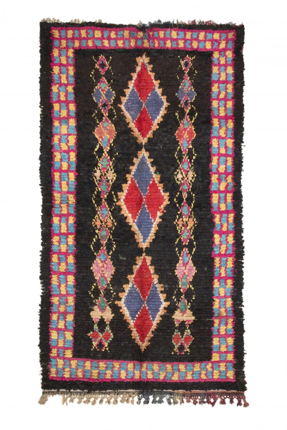 Marokkanischer Berber Teppich Boucherouite 315 x 165 cm