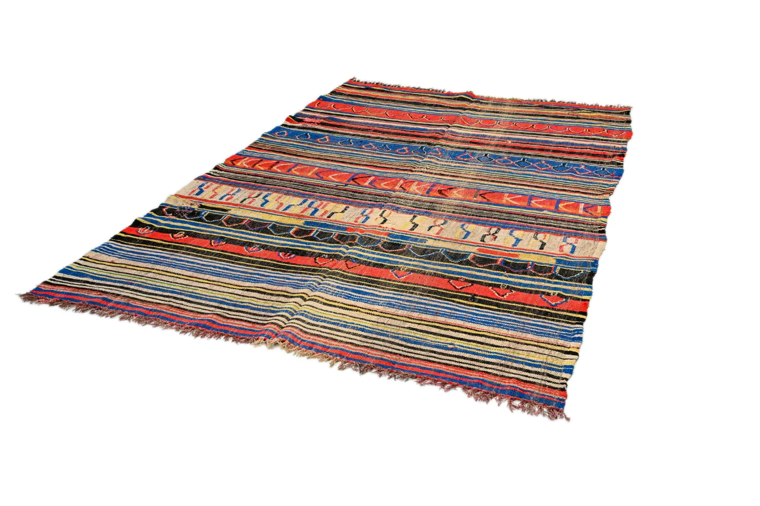 Marockansk Boucherouite-matta 165 x 235 cm