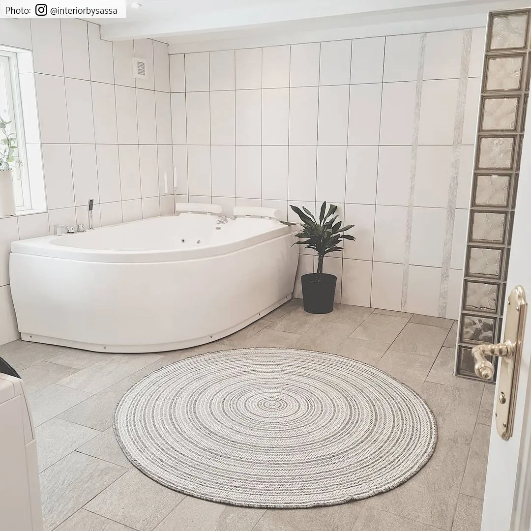 Rund Teppich - Brussels Weave (grau)