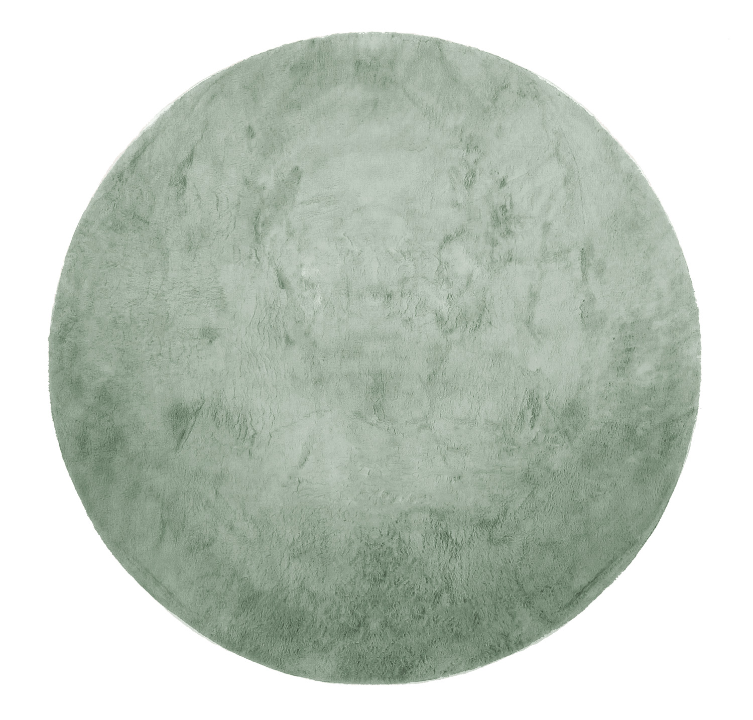 Runde Teppiche - Aranga Super Soft Fur (grün)