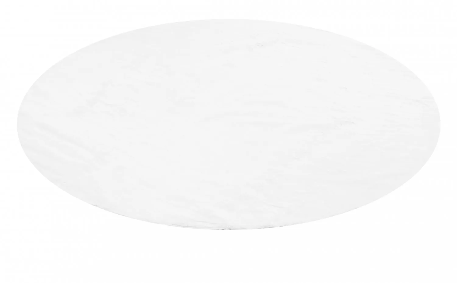 Runde Teppiche - Aranga Super Soft Fur (weiß)