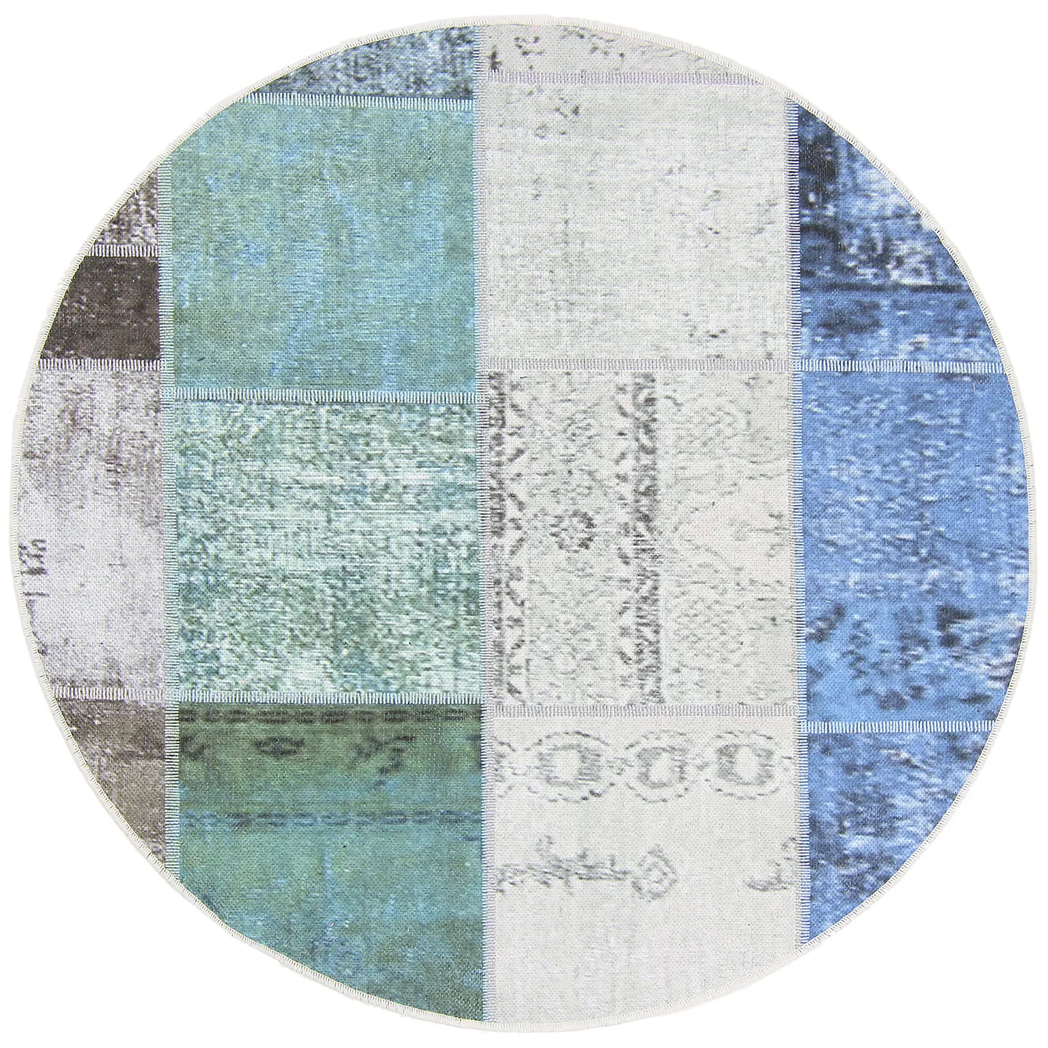 Rund Teppich - Ariana (blau)
