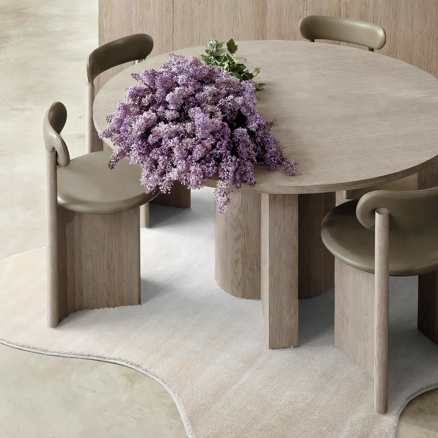Asymmetrischer Wellen-Hochflor-Teppich - Aranga Super Soft Fur (beige)