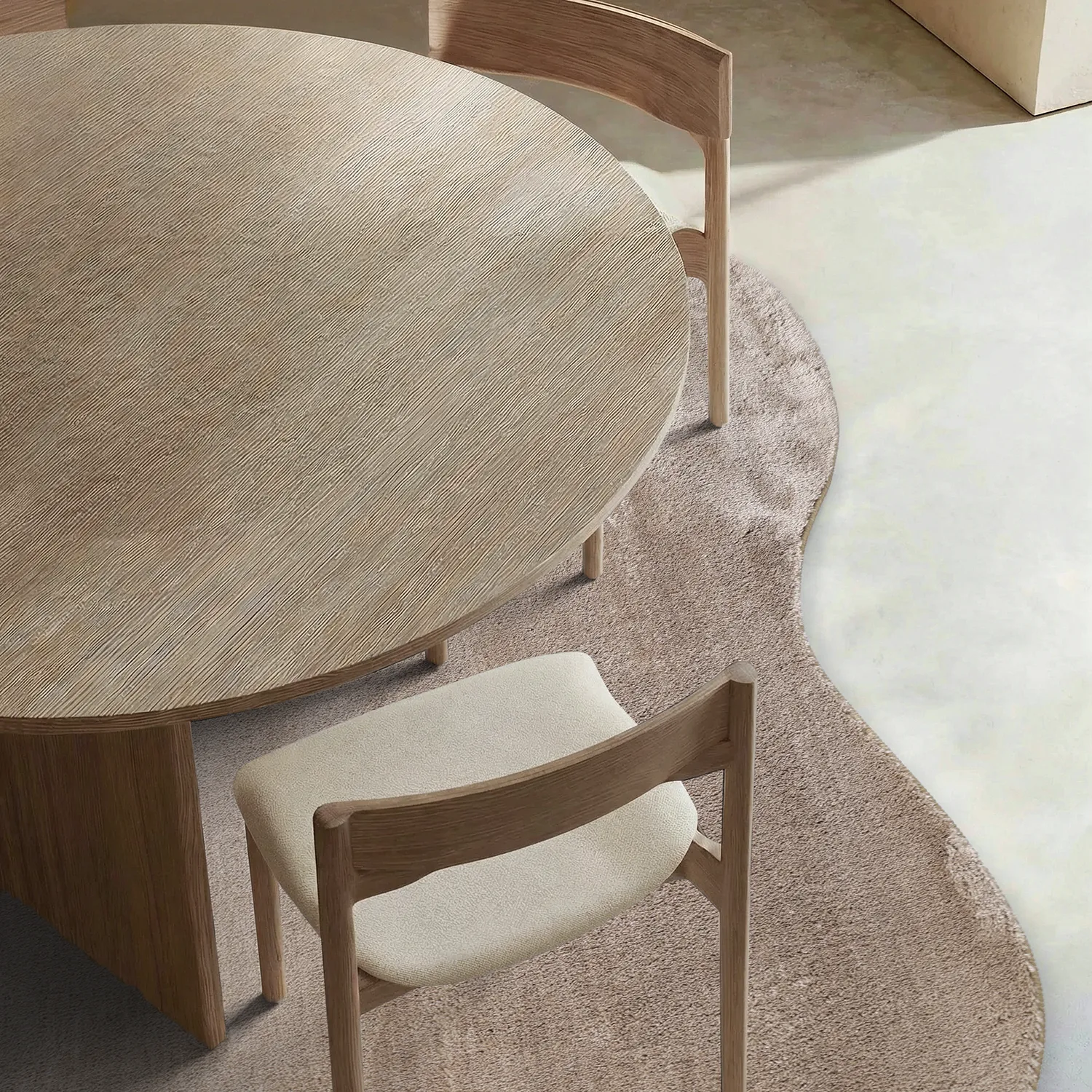 Asymmetrischer Wellen-Hochflor-Teppich - Aranga Super Soft Fur (braun)