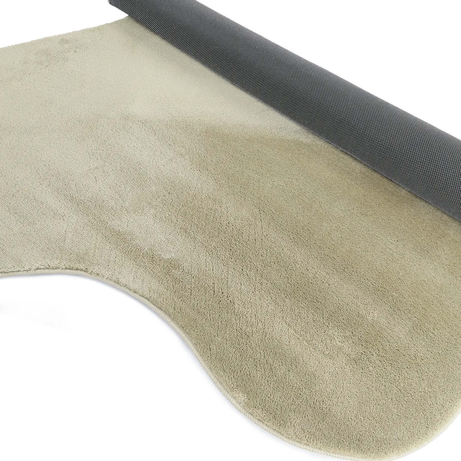 Asymmetrischer Wellen-Hochflor-Teppich - Aranga Super Soft Fur (hellgrün)