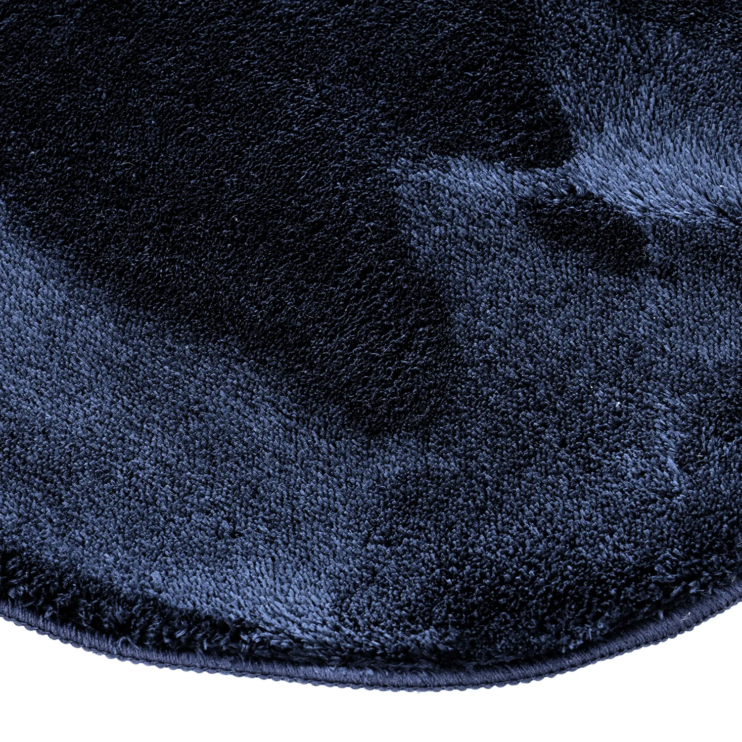 Asymmetrischer Wellen-Hochflor-Teppich - Aranga Super Soft Fur (dunkelblau)