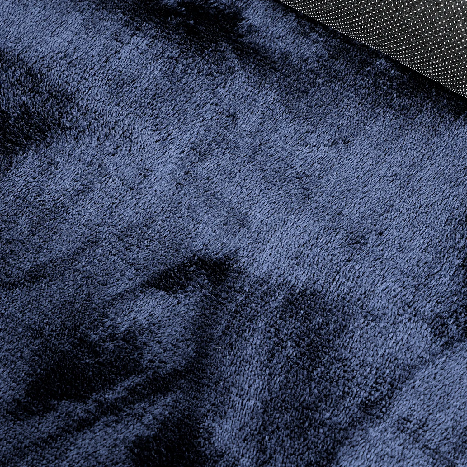 Asymmetrischer Wellen-Hochflor-Teppich - Aranga Super Soft Fur (dunkelblau)