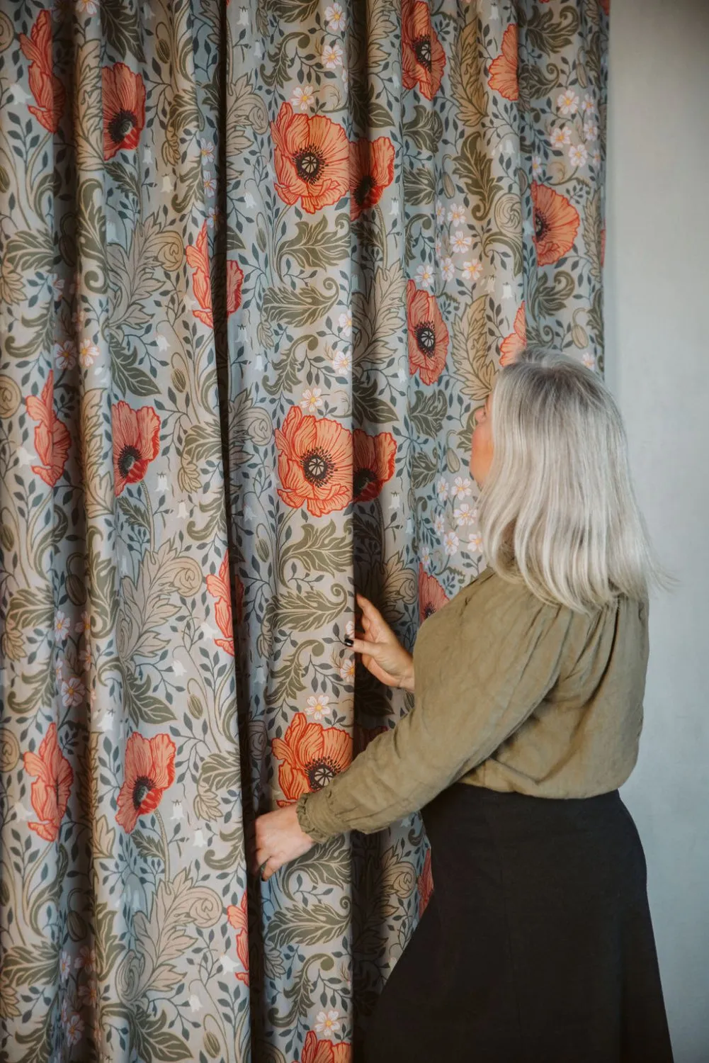 Baumwollvorhang - Poppy (beige)