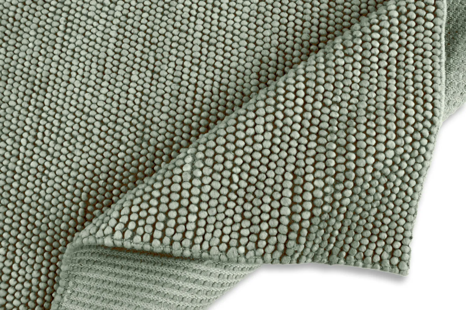 Wollteppich - Avafors Wool Bubble (grau/grün)