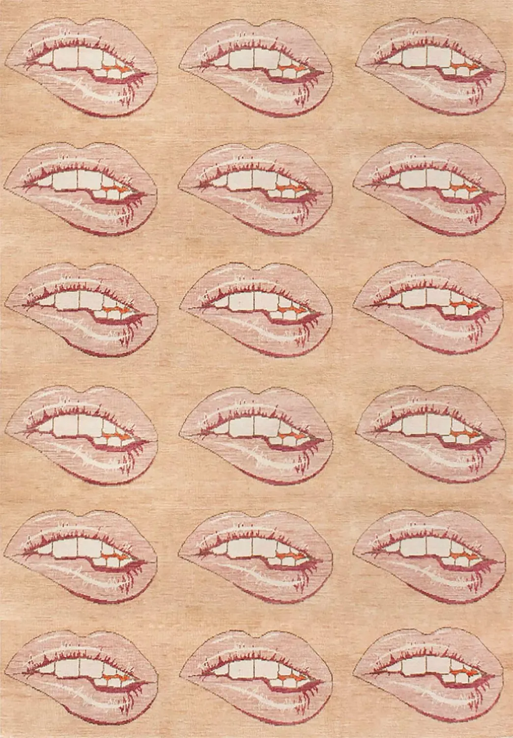 Wilton-Teppich - Avery (beige/rosa)