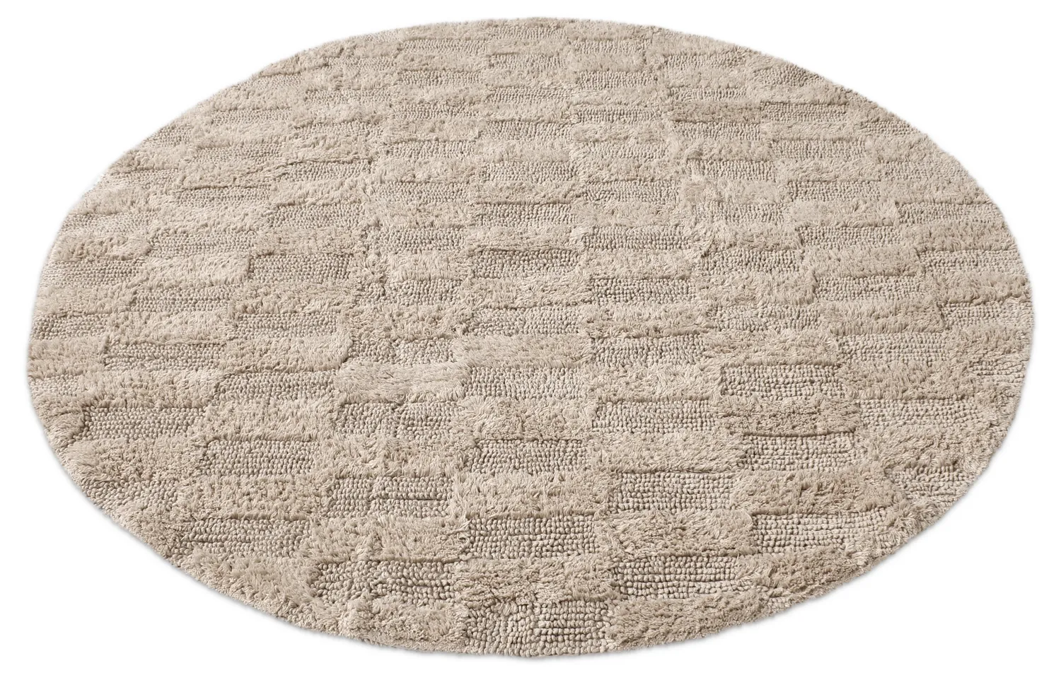 Runder badezimmerteppich - Bevin (beige)