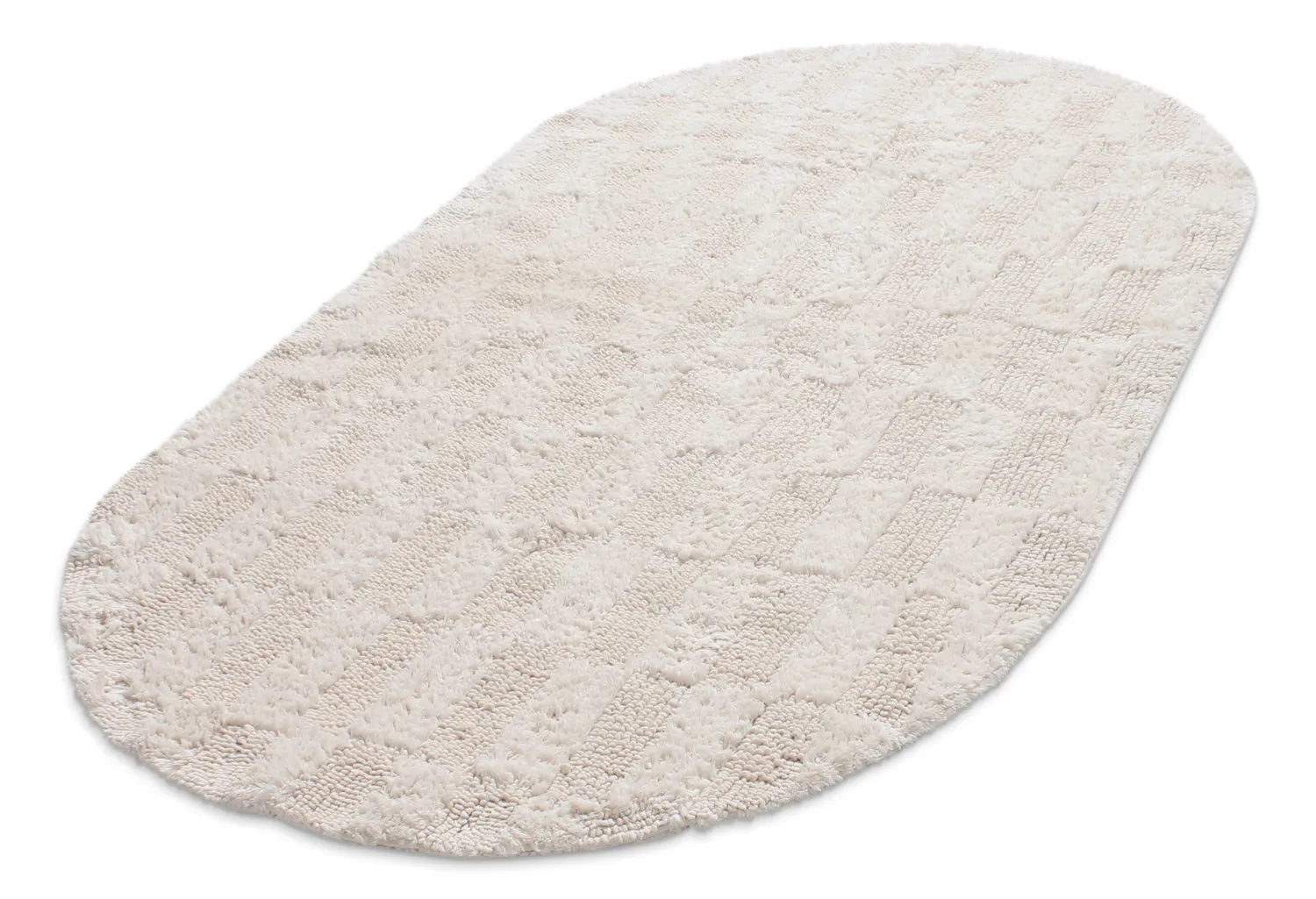 Ovaler badezimmerteppich - Bevin (cremefarben)
