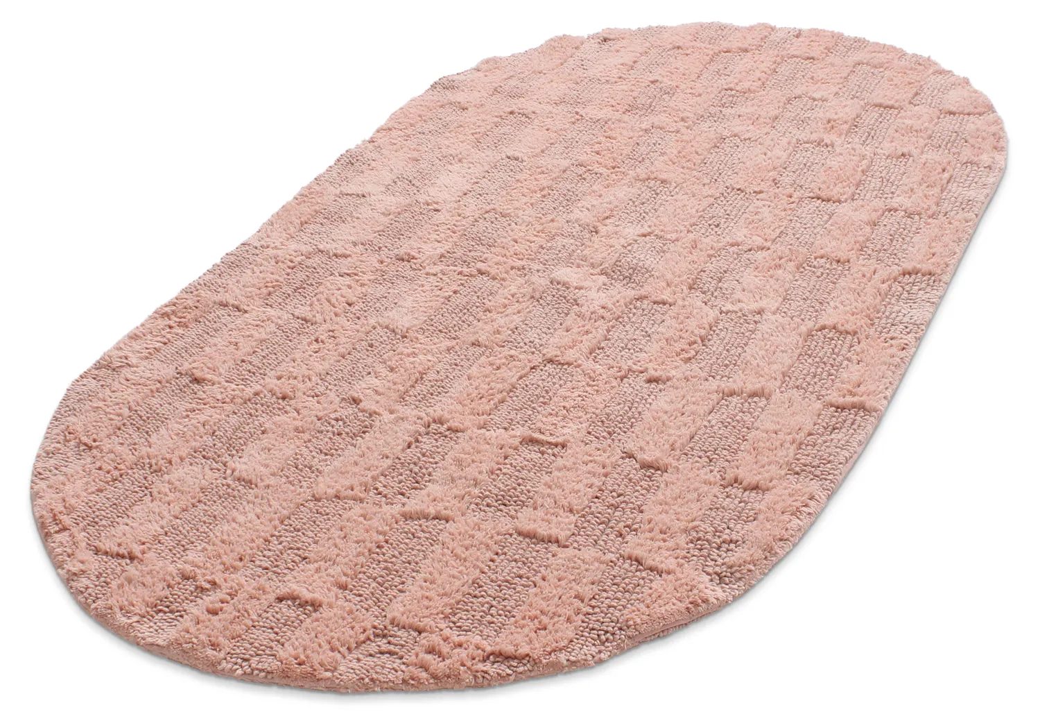 Ovaler badezimmerteppich - Bevin (rosa)
