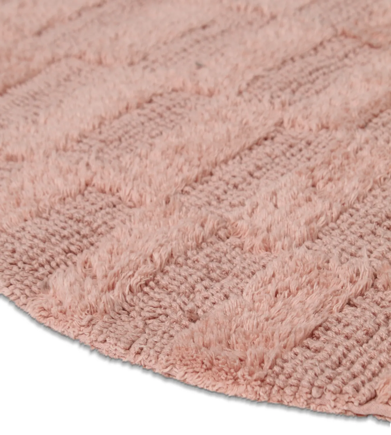 Ovaler badezimmerteppich - Bevin (rosa)