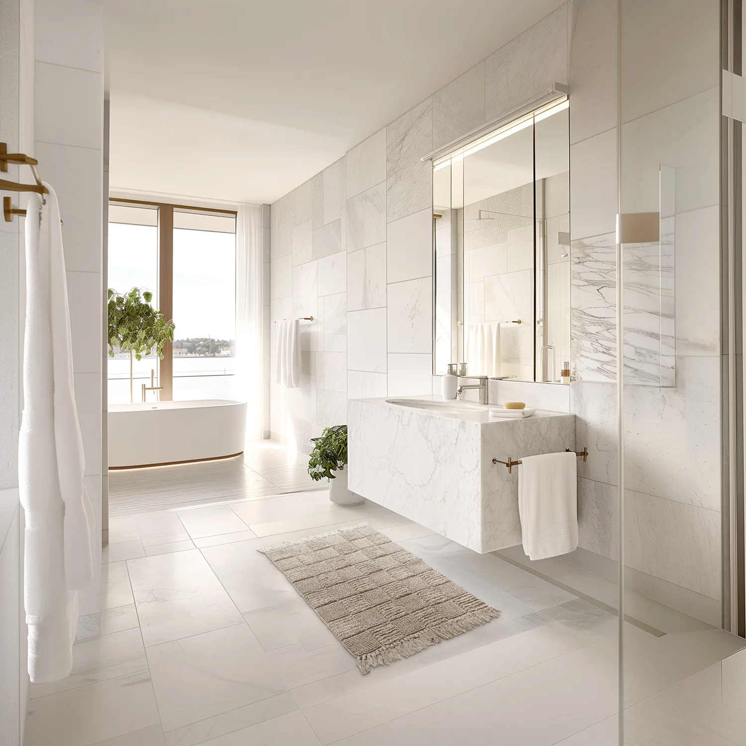 Badezimmerteppich - Duna (beige)