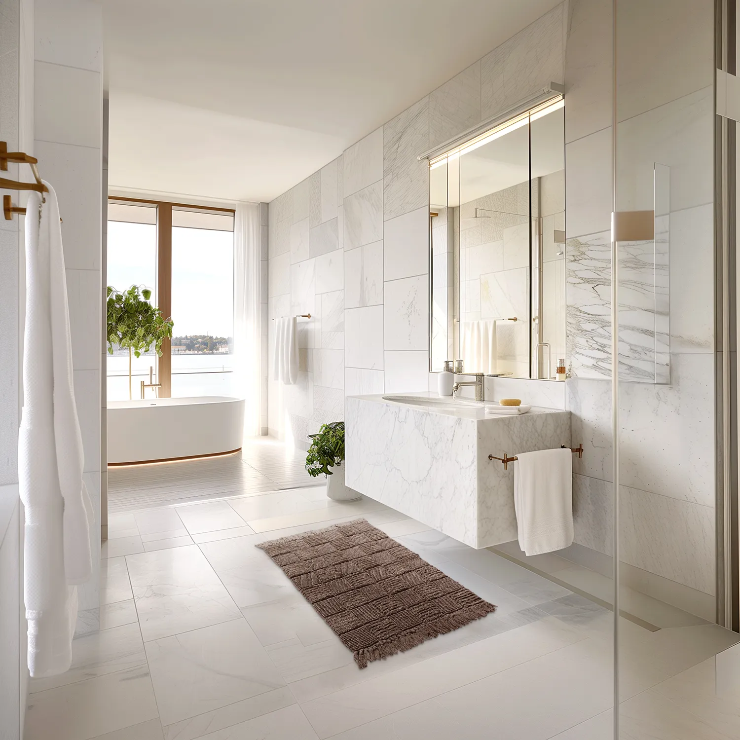Badezimmerteppich - Duna (braun)
