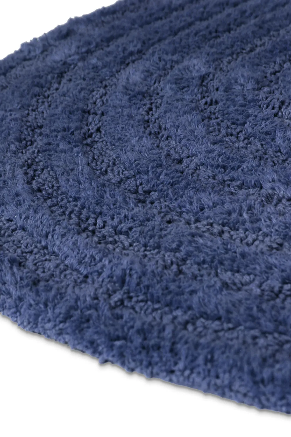 Ovaler badezimmerteppich - Embla (blau)