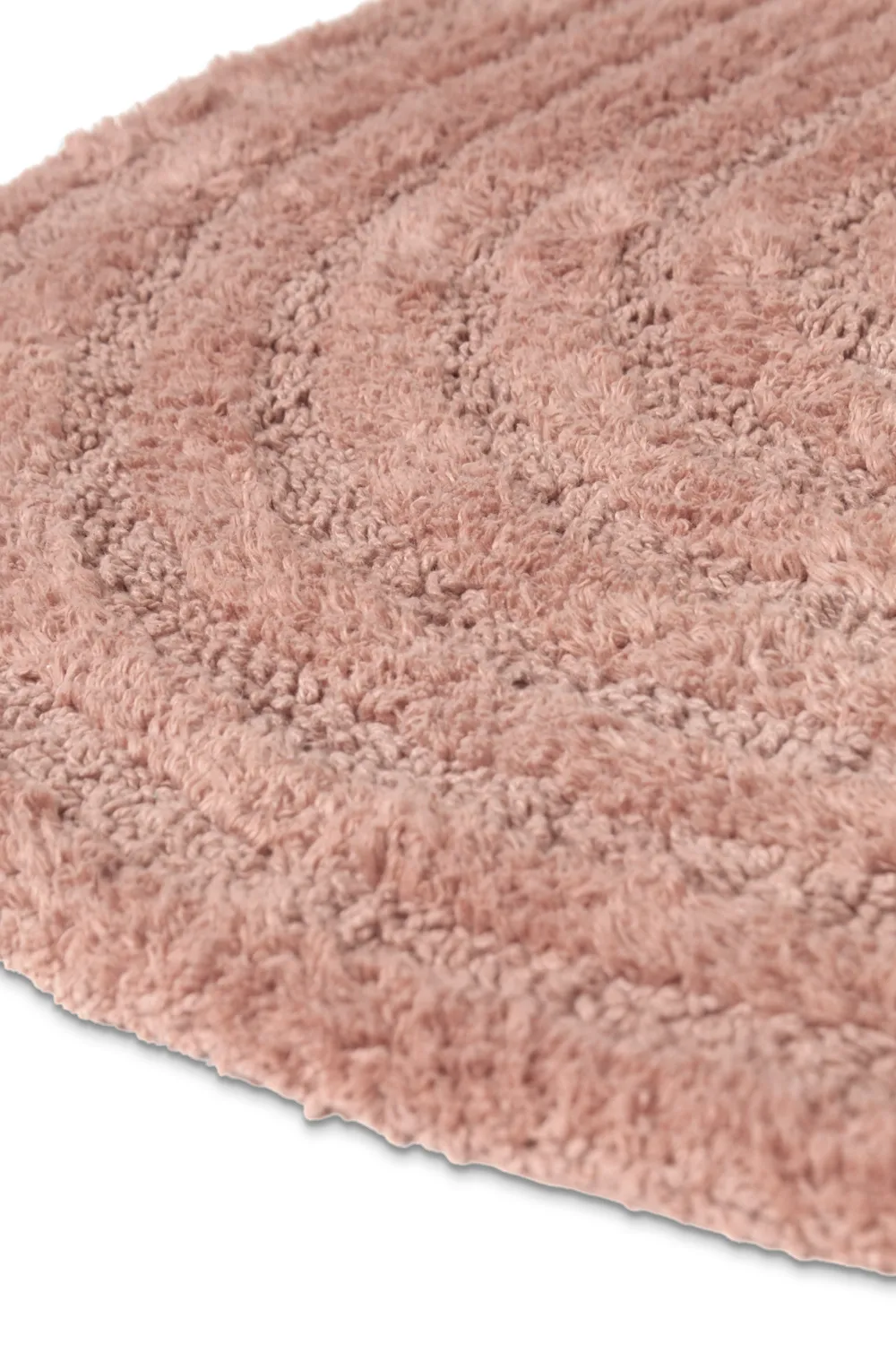 Ovaler badezimmerteppich - Embla (rosa)