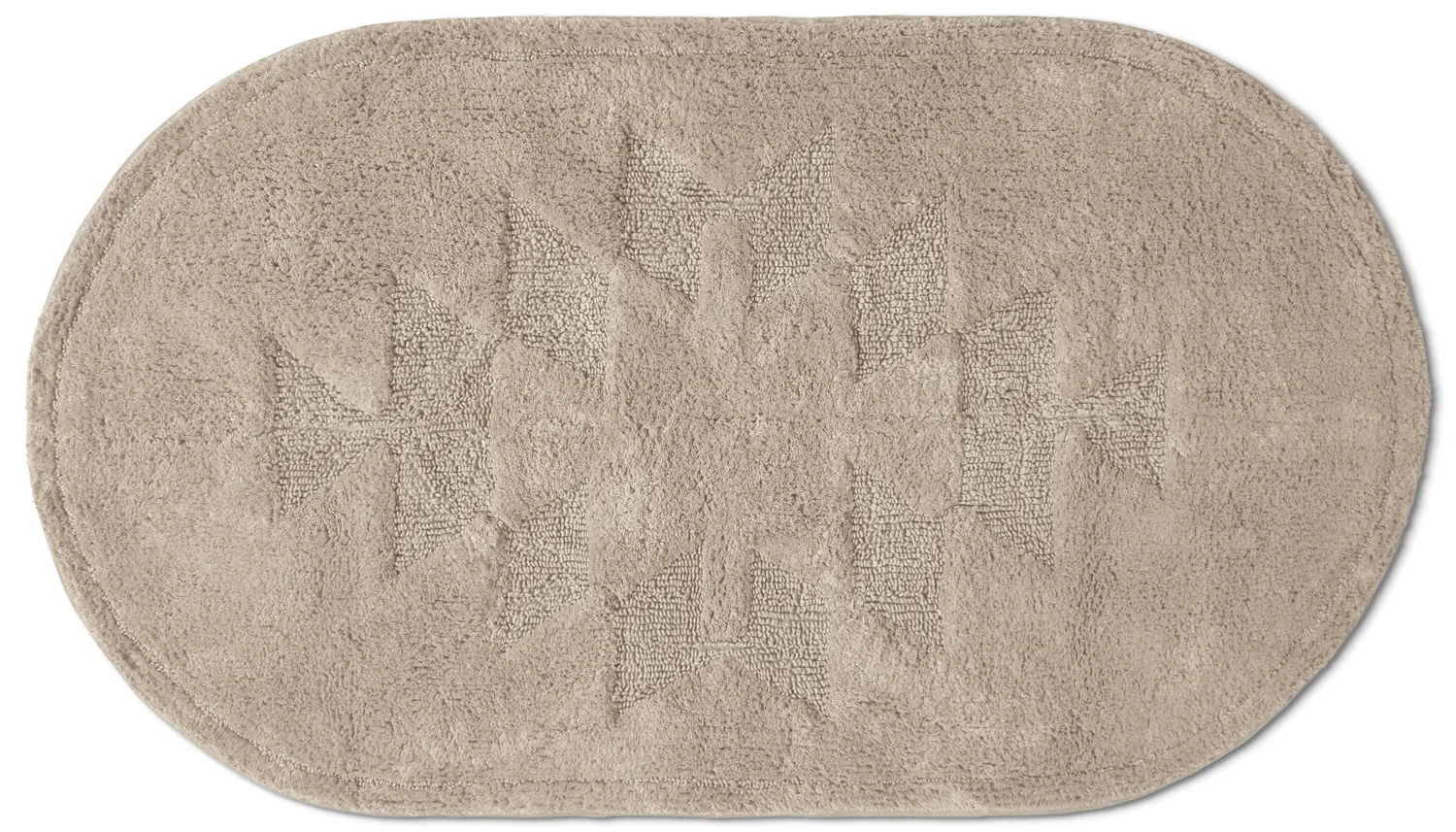 Ovaler badezimmerteppich - Gertie (beige)