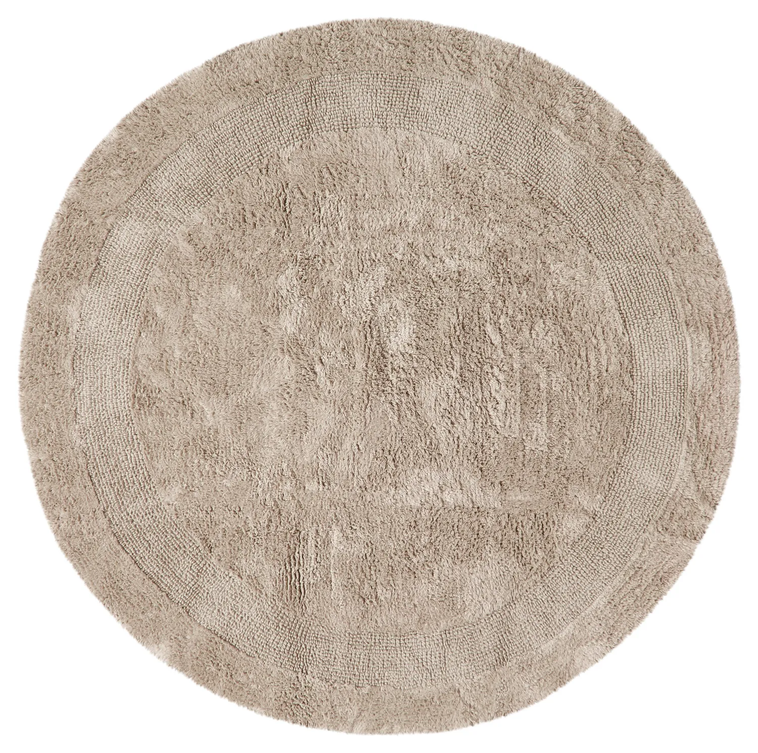 Runder badezimmerteppich - Nila (beige)