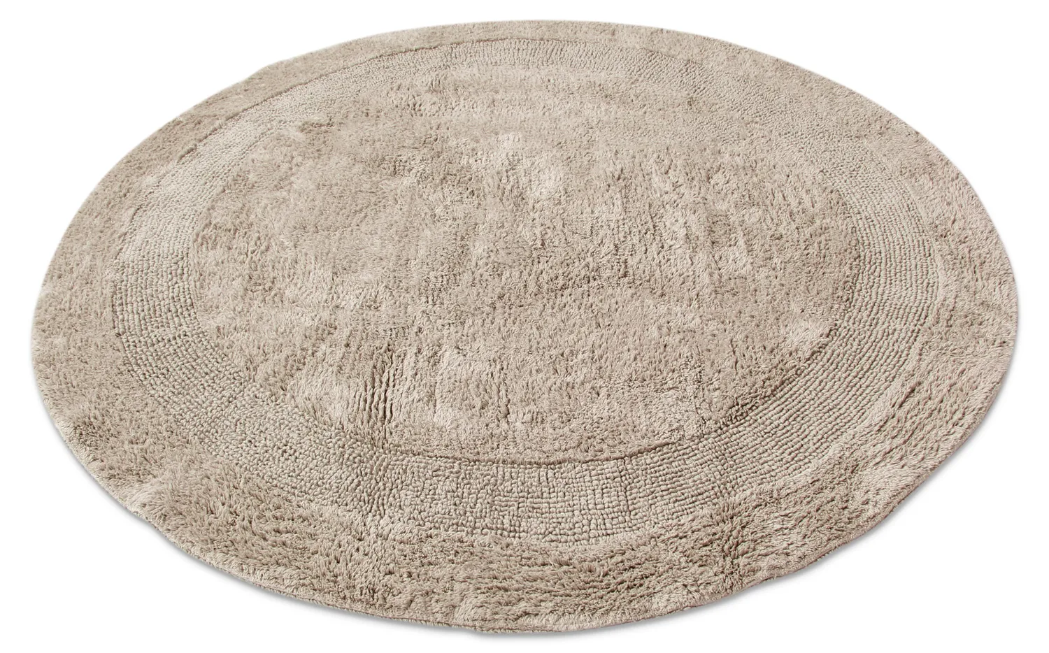 Runder badezimmerteppich - Nila (beige)