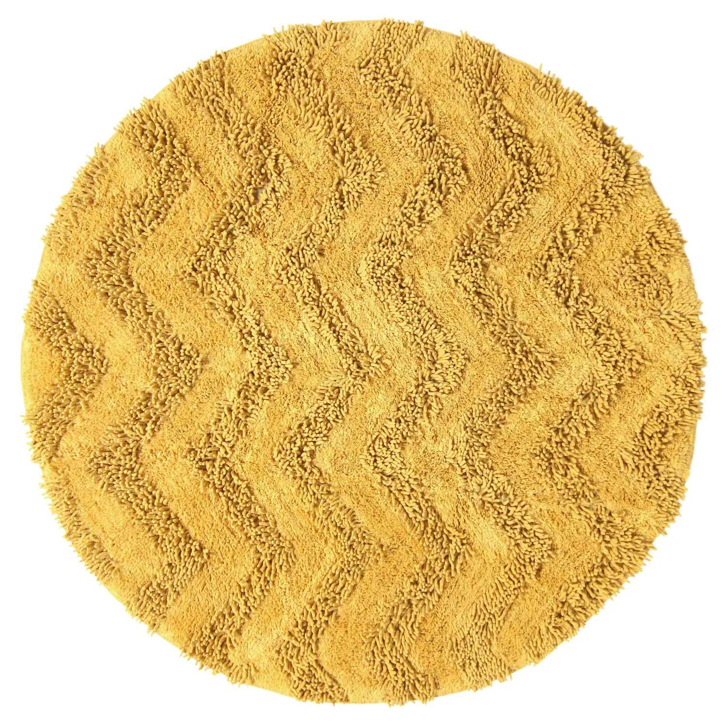 Runder badezimmerteppich - Tressa (gelb)