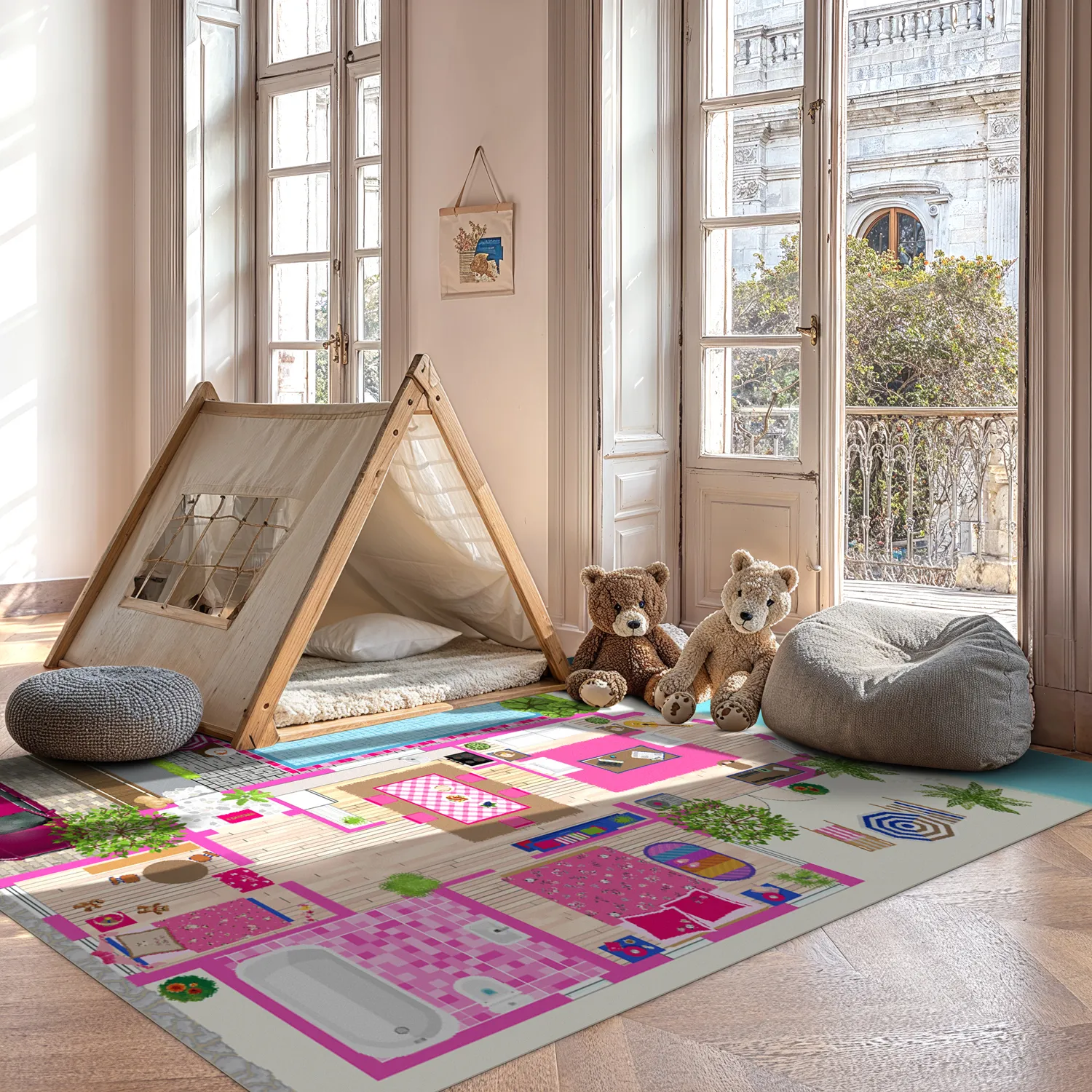 Kinderteppich - Beach world