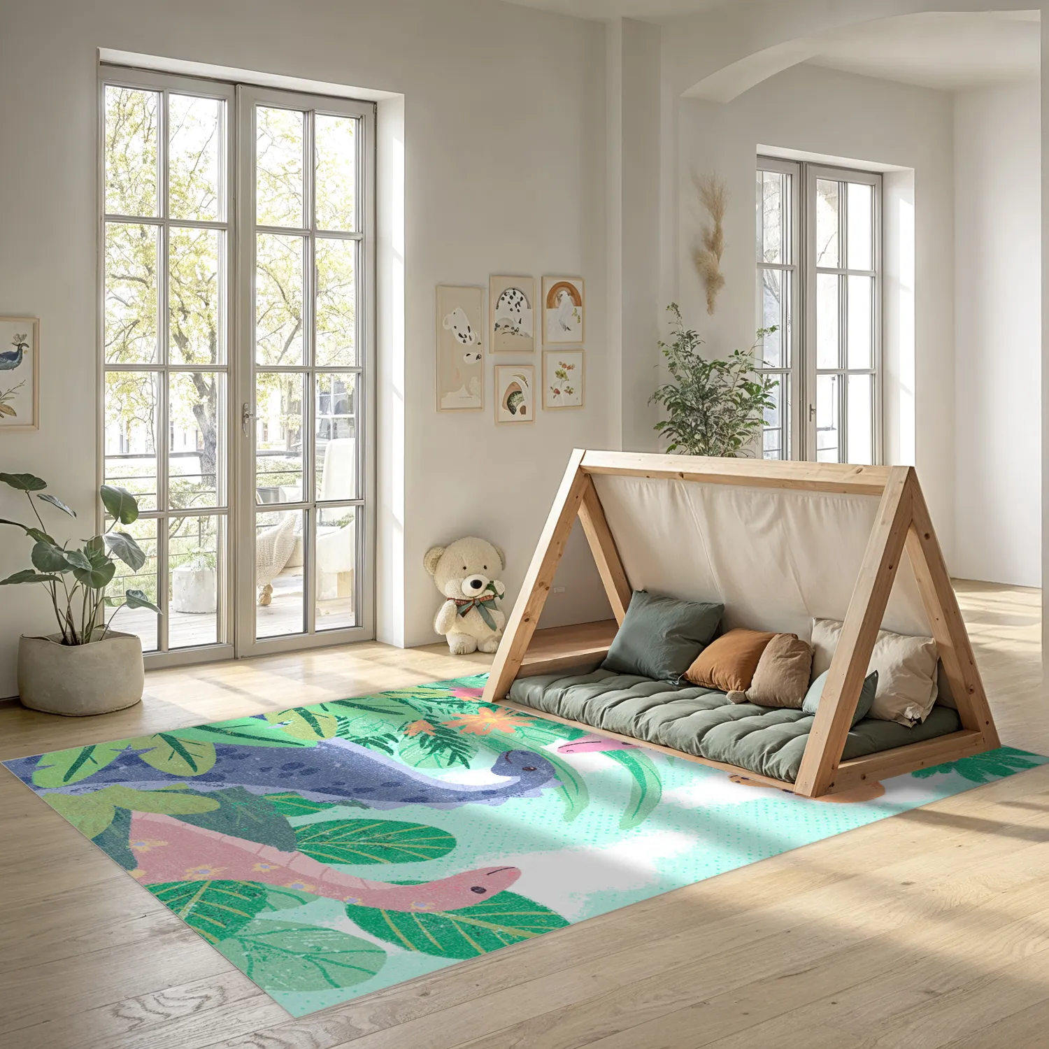 Kinderteppich - Dino Friends (multi)