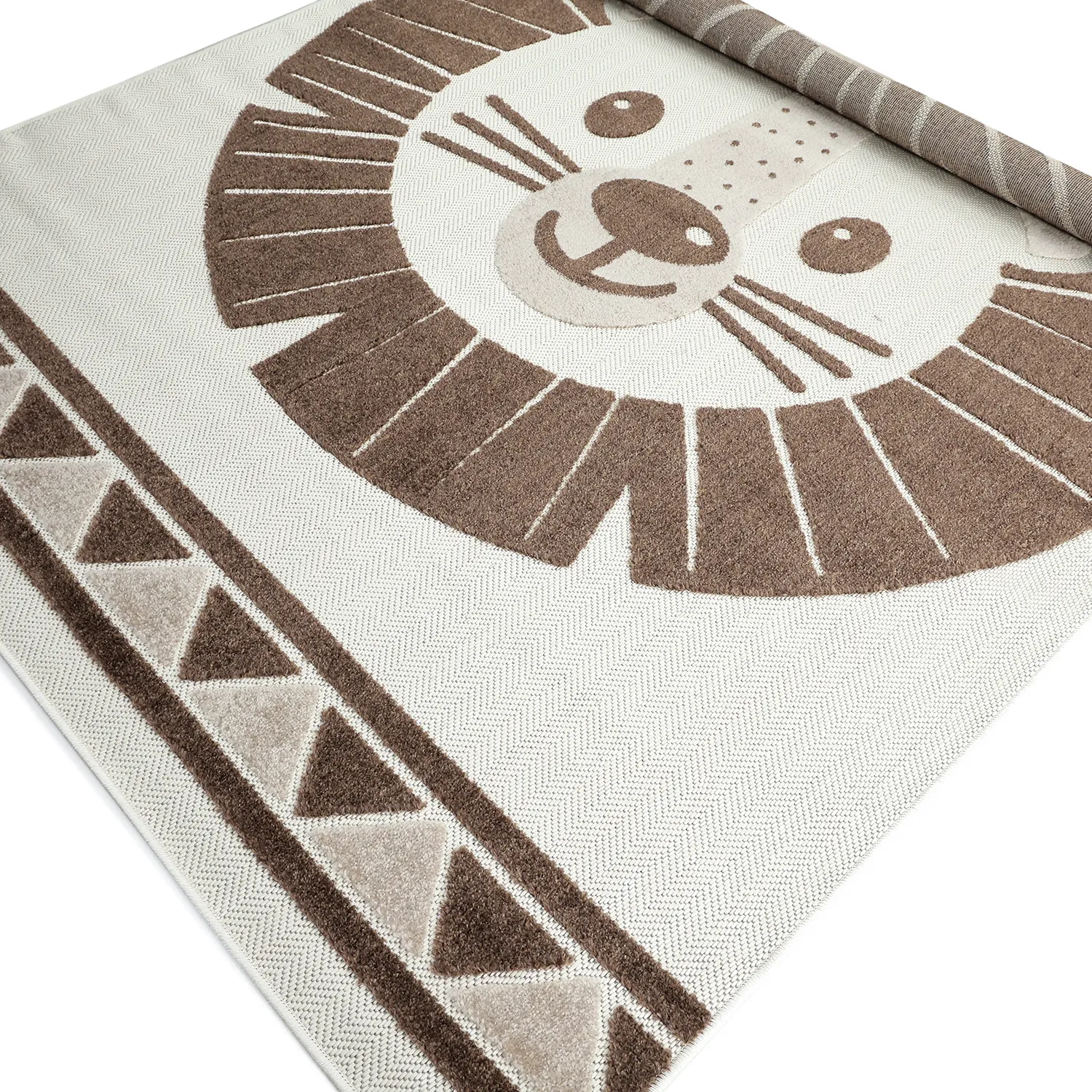 Kinderteppich - Kind Lion (creme/braun)