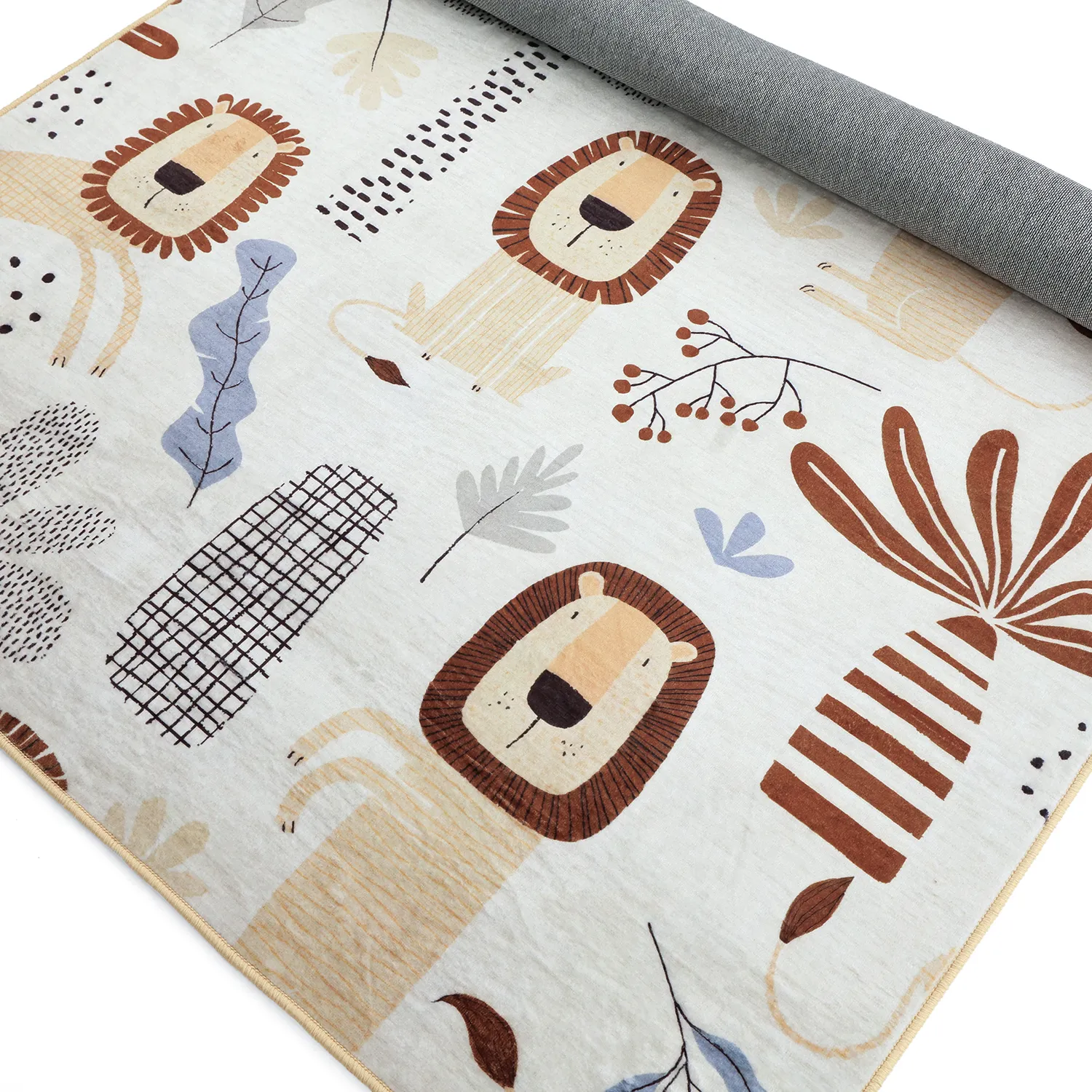 Kinderteppich - Lion Friends (beige)