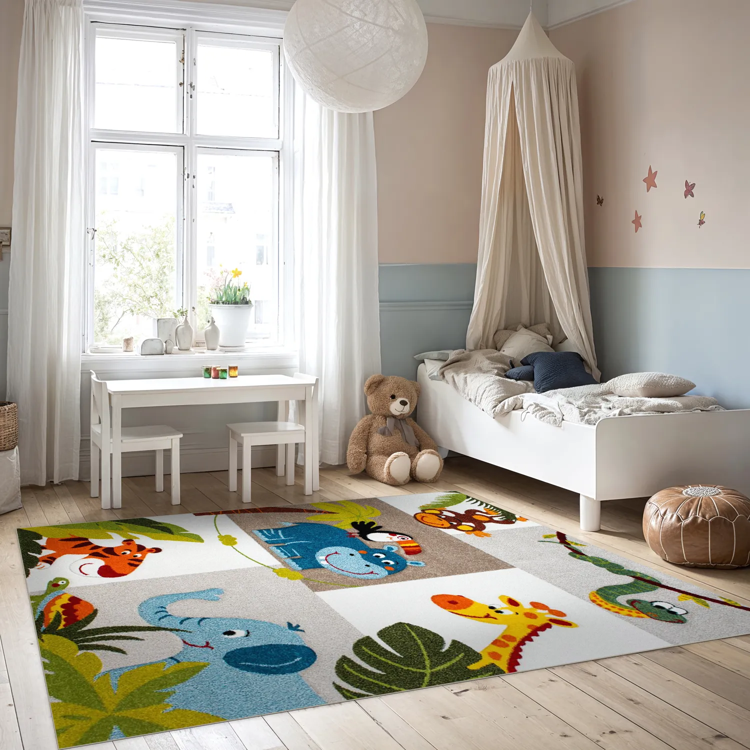Kinderteppich - London Djungel