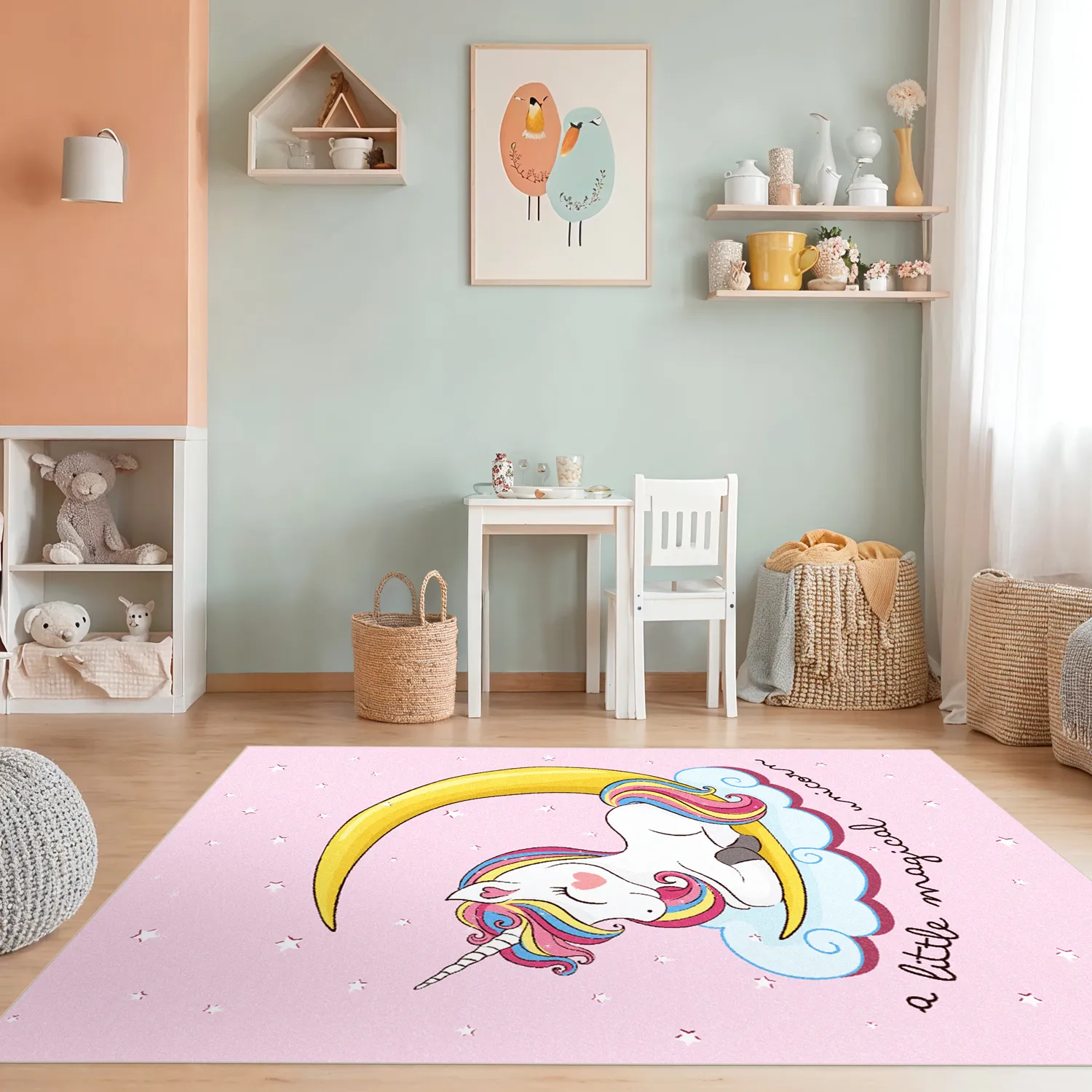 Kinderteppich - Magical Unicorn (rosa)