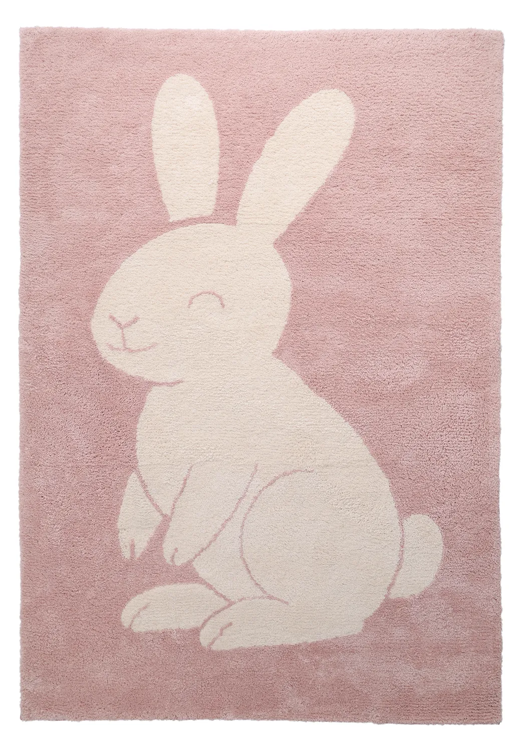 Kinderteppich - Soft Bunny (rosa/creme)