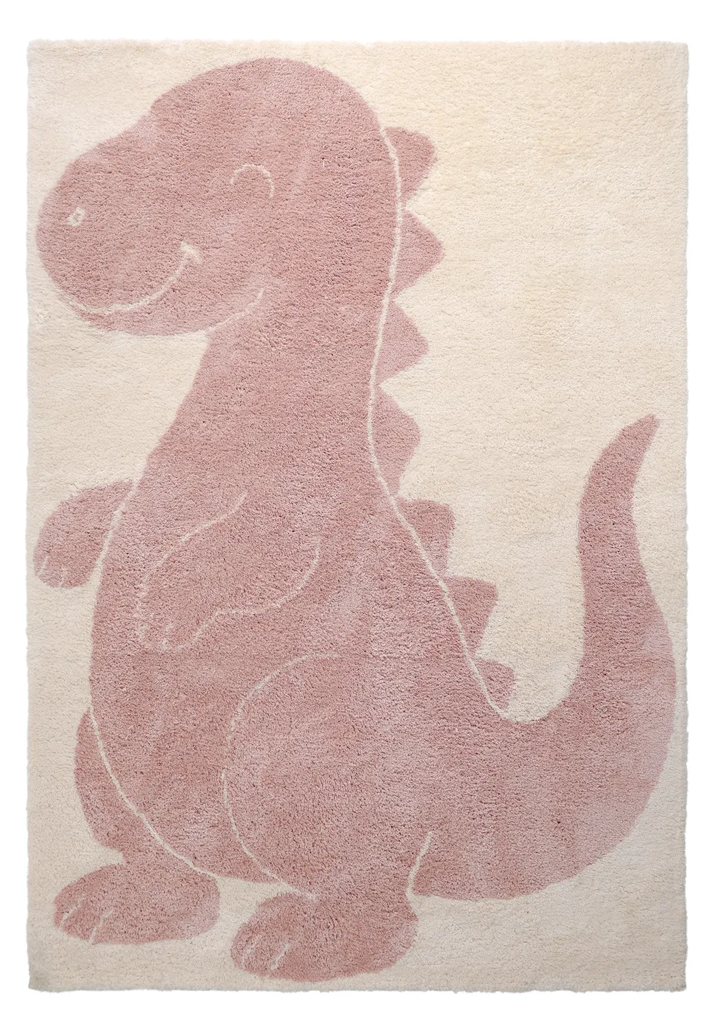Kinderteppich - Soft Dino (creme/rosa)