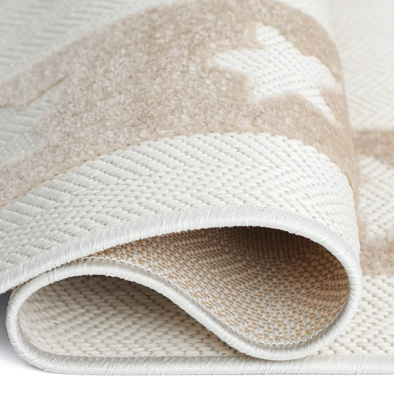 Kinderteppich - Star Frame (creme/braun)