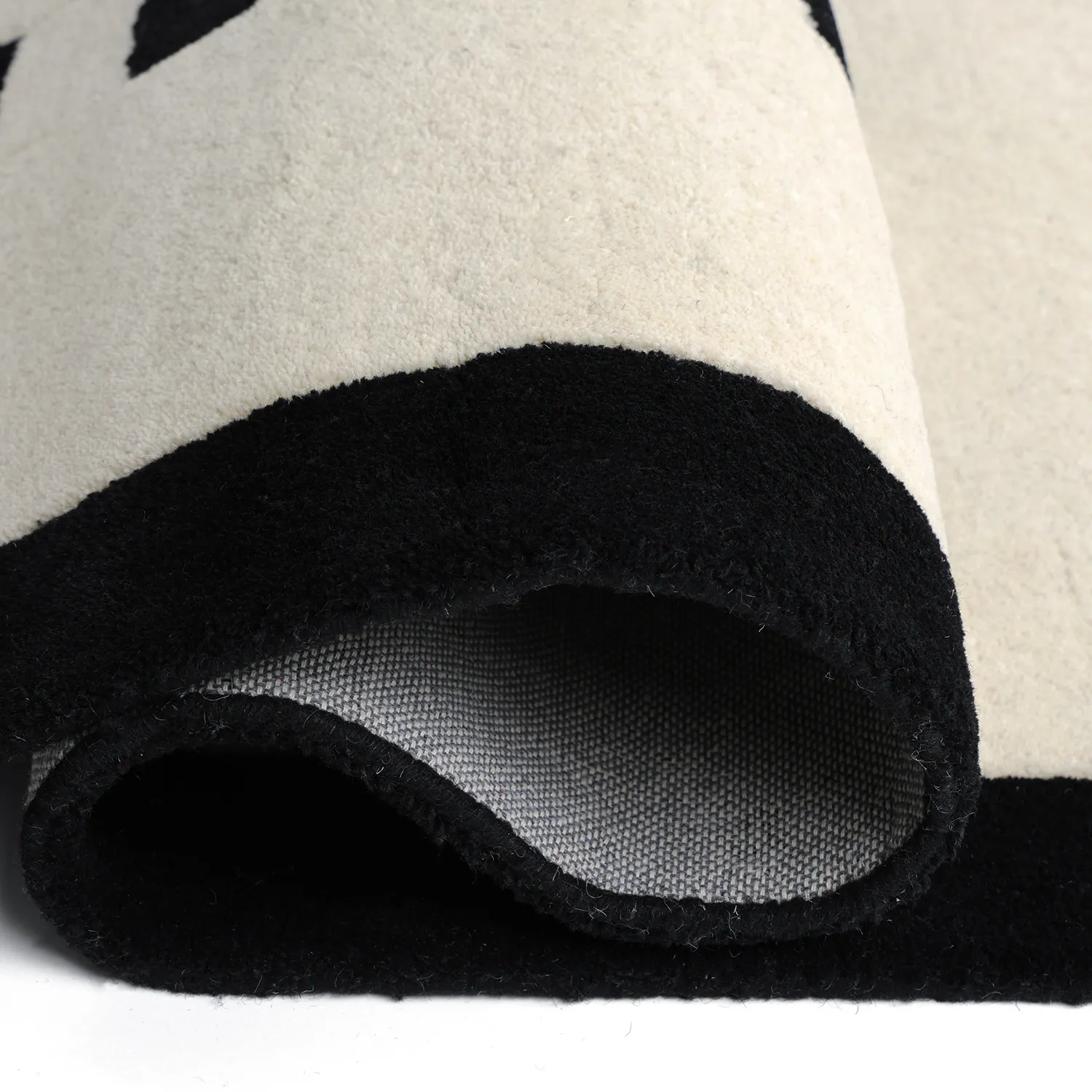 Kinderteppich - Zebra Hand Tufted Wool Premium (beige/schwarz)