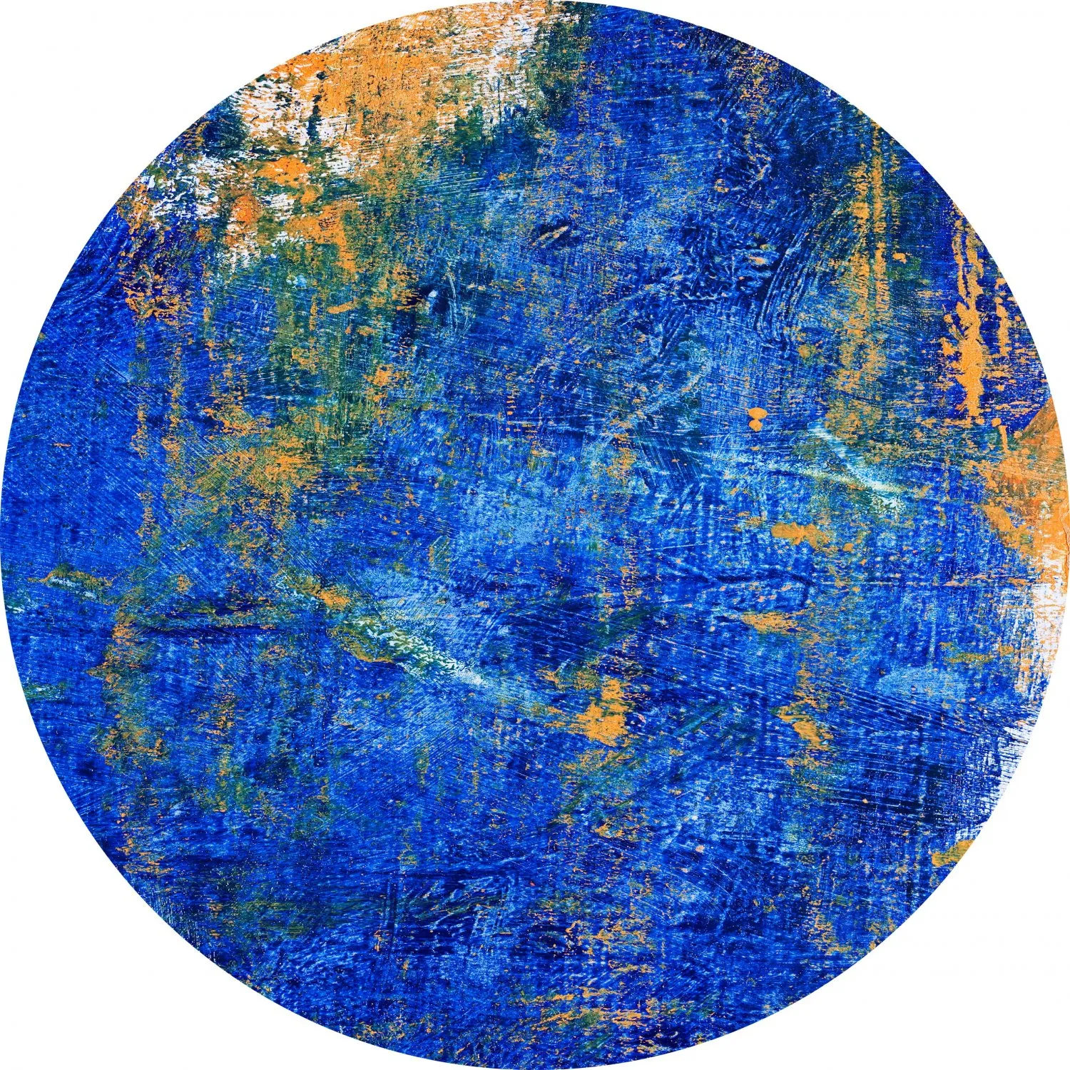 Rund Teppich - Taravilla (blau)