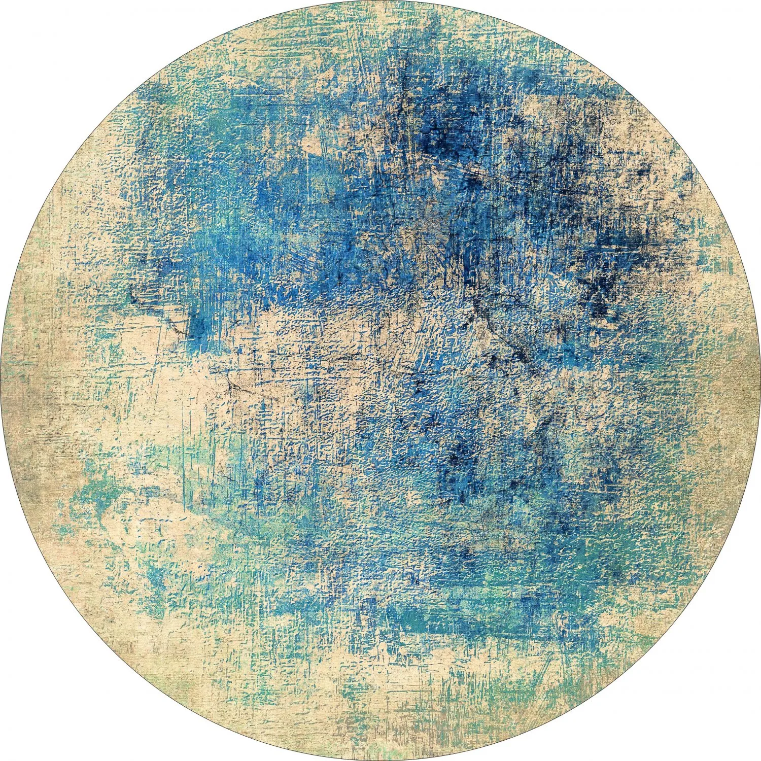 Rund Teppich - Sierra (blau)