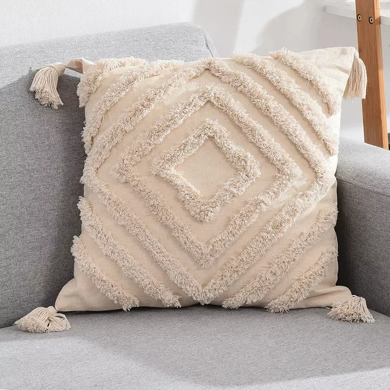 Kissenbezug - Natural Boho 45 x 45 cm (beige)
