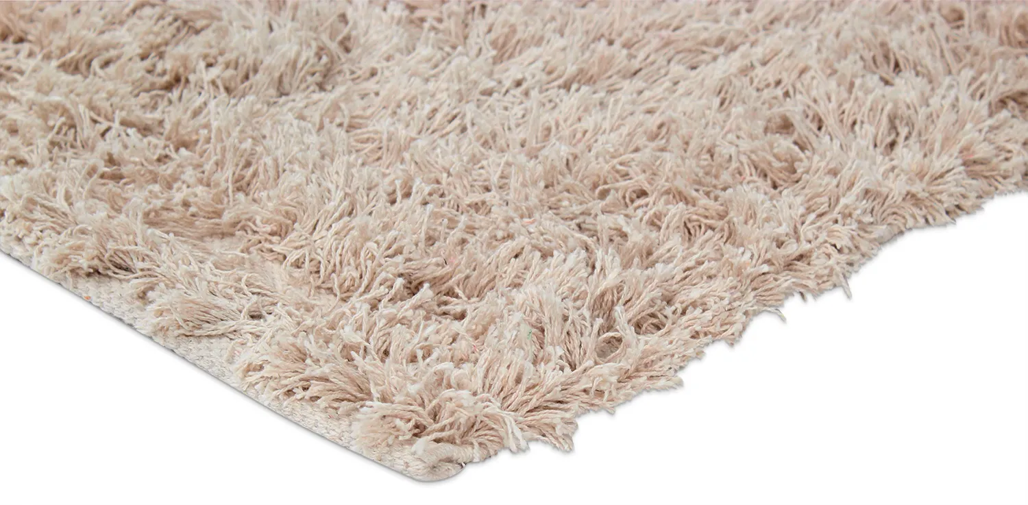 Hochflorteppiche - Aline Natural Cotton Shaggy (beige)
