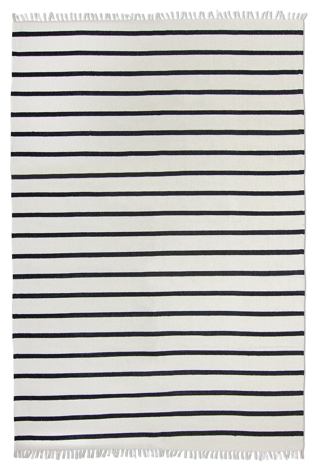 Baumwollteppich - Helle (offwhite/schwarz)