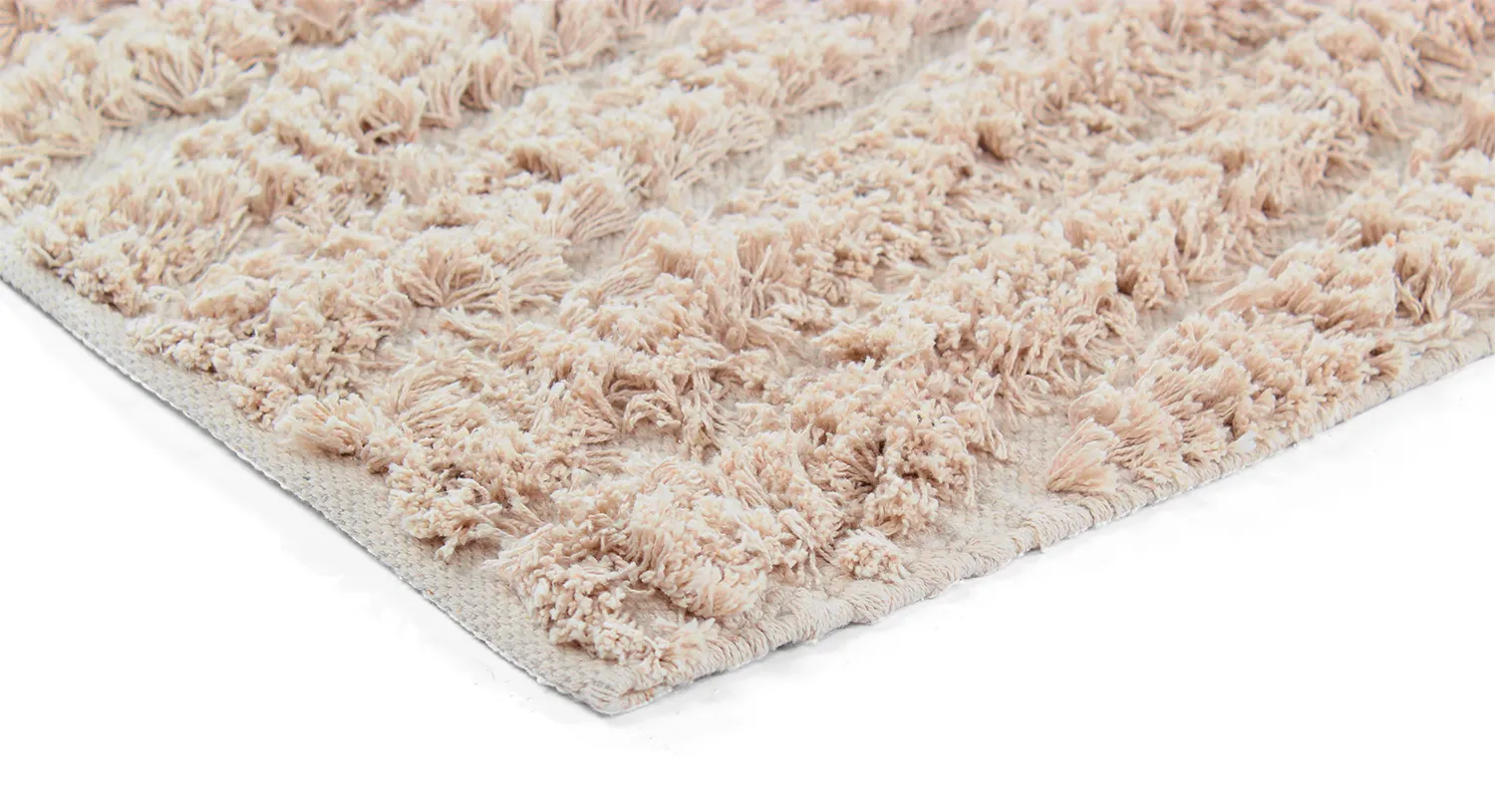 Hochflorteppiche - Indra Natural Cotton Shaggy (beige)