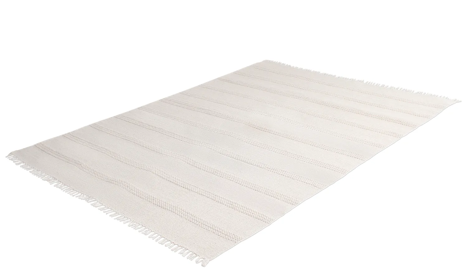 Baumwollteppich - Lilje (hell beige)